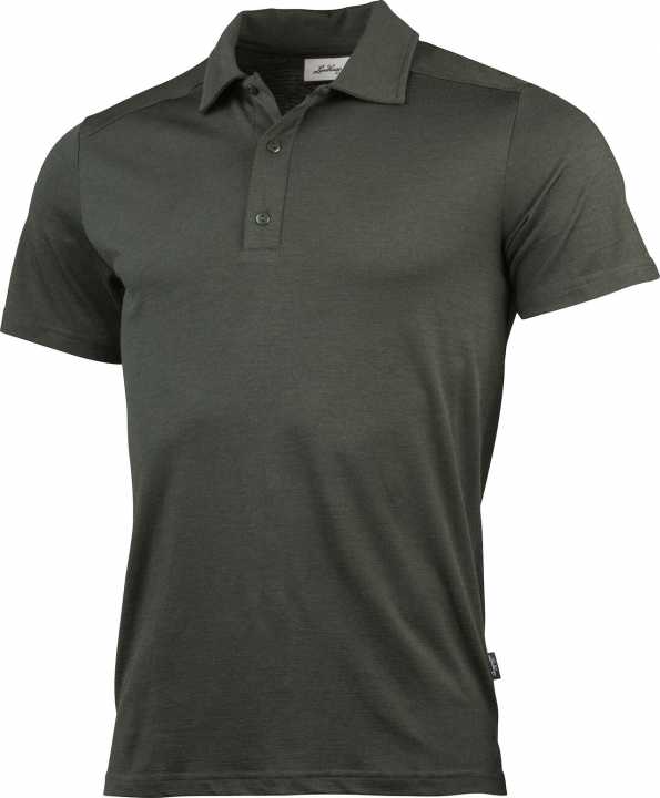 Gimmer Merino Lt Polo Ms Tee, Forest Green