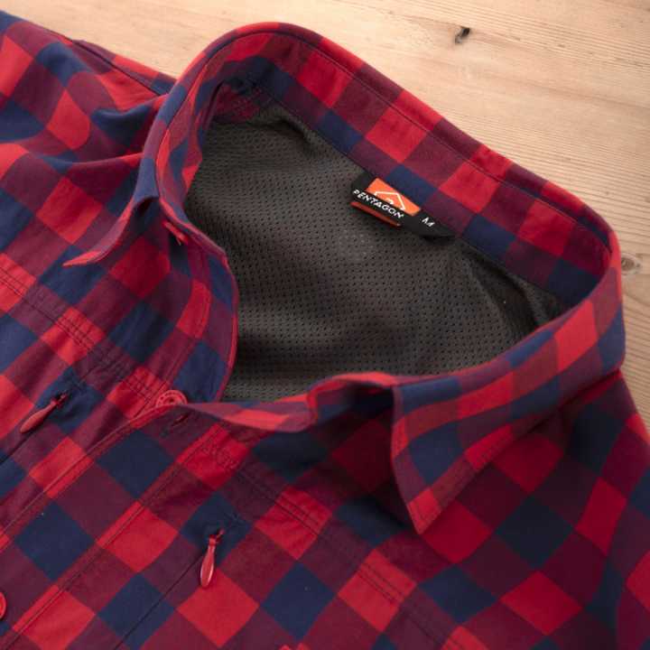 QT taktisches Shirt blau kariert